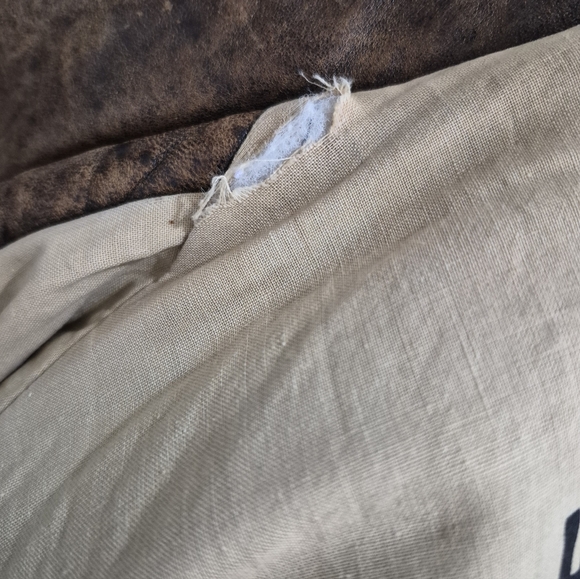 Vtg U2 Wear Me Out Leather Bomber Jacket - Mens sz 46- Distressed/Inner print - Picture 12 of 16